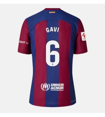 Barcelona Paez Gavi #6 Primera Equipación Mujer 2023-24 Manga Corta